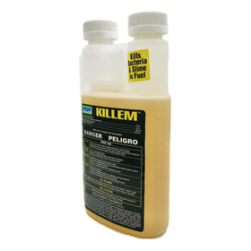 FPPF KILLEM being poured into a fuel can illustrating easy application and mixing