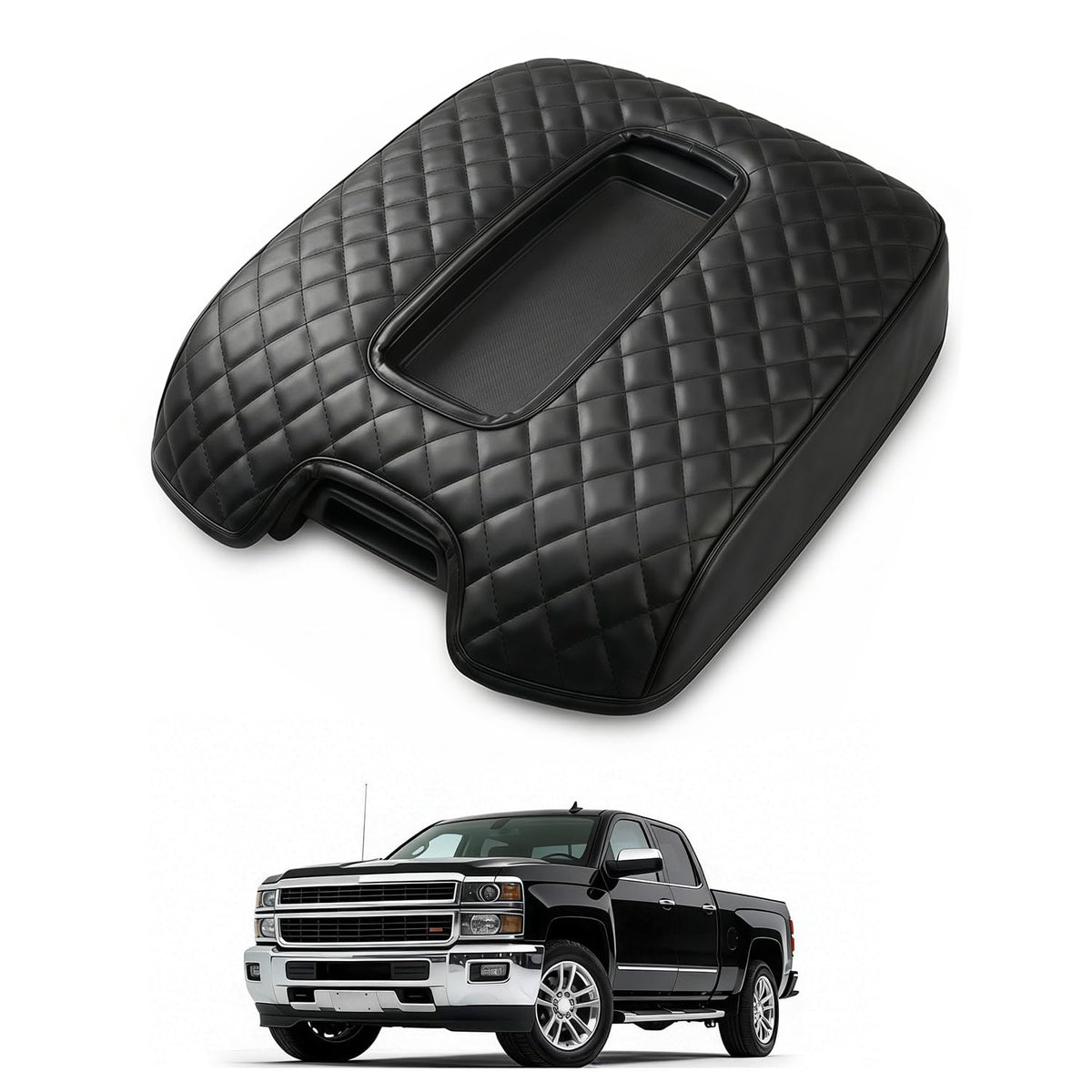 FQMY front view of console cover showing tailored fit and stylish look