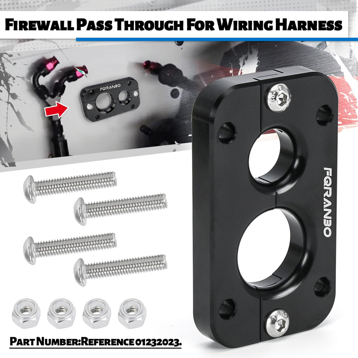 FQRANBO clamped harness demonstrating secure hold and reduced vibration wear