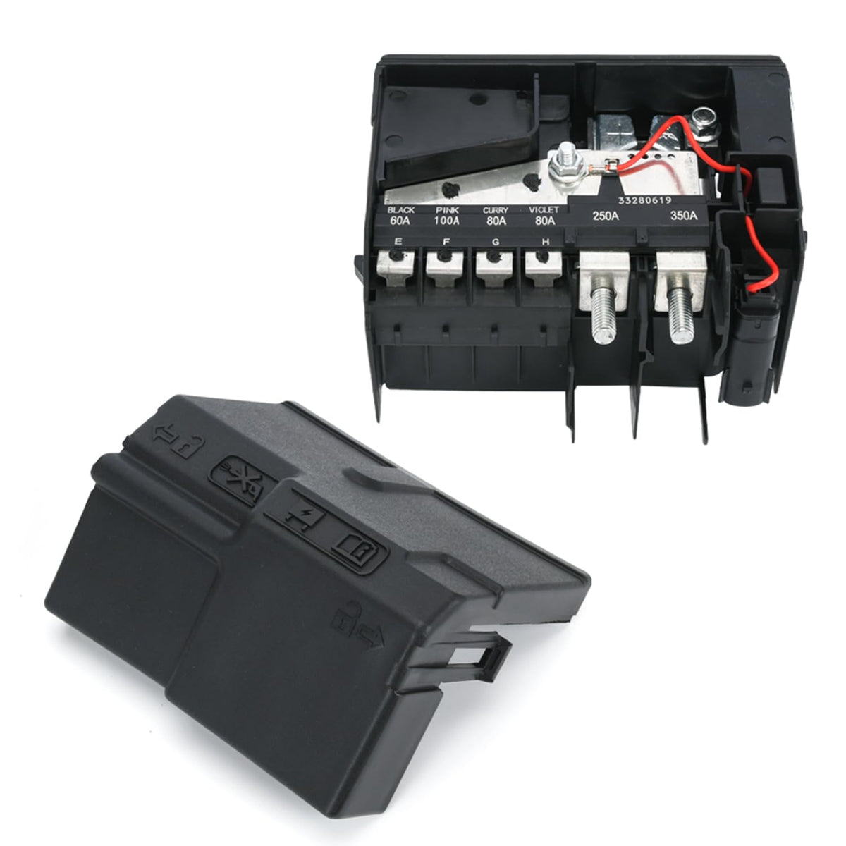 FQRANBO front view fuse box showing form-fit replacement and easy install