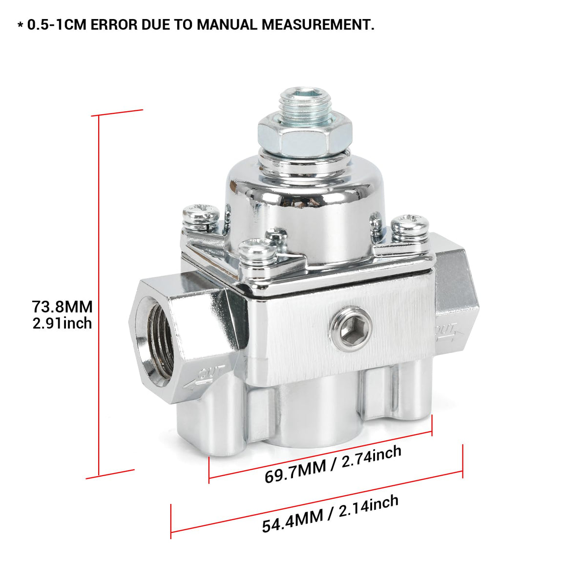 FQRANBO gauge close-up with 1 PSI increments for precise tuning benefit