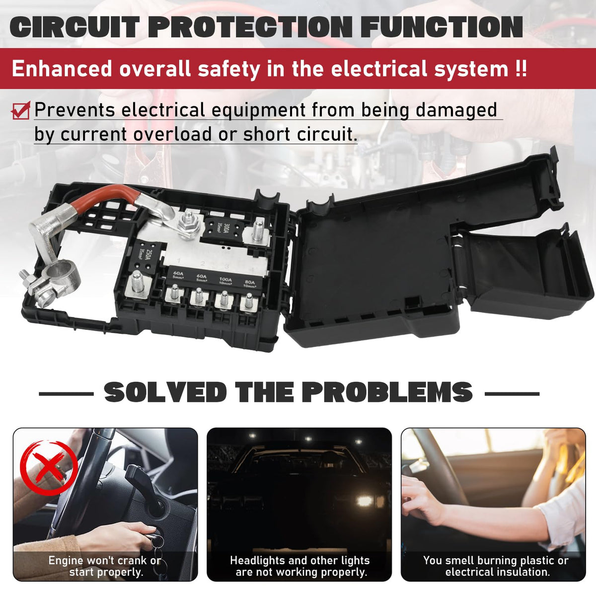 FQRANBO installed in engine bay demonstrating OEM-style replacement benefit