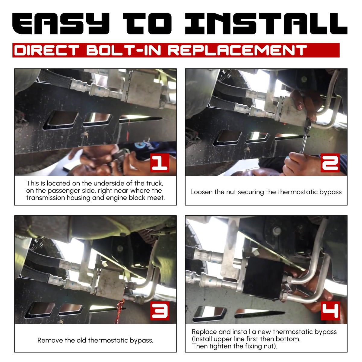 FQRANBO installed on a 68RFE transmission demonstrating fit and compatibility