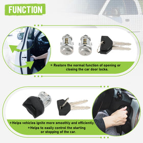 FQRANBO key sets detail showing two ignition and two door keys benefit