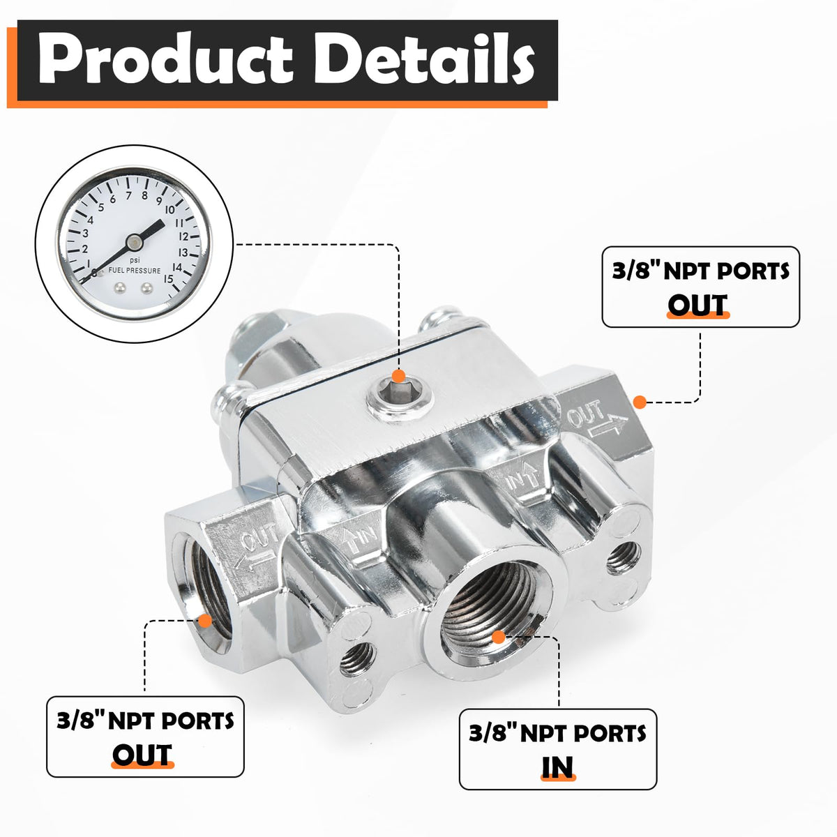 FQRANBO adjustment knob and hexagon socket nut detail for secure locking benefit