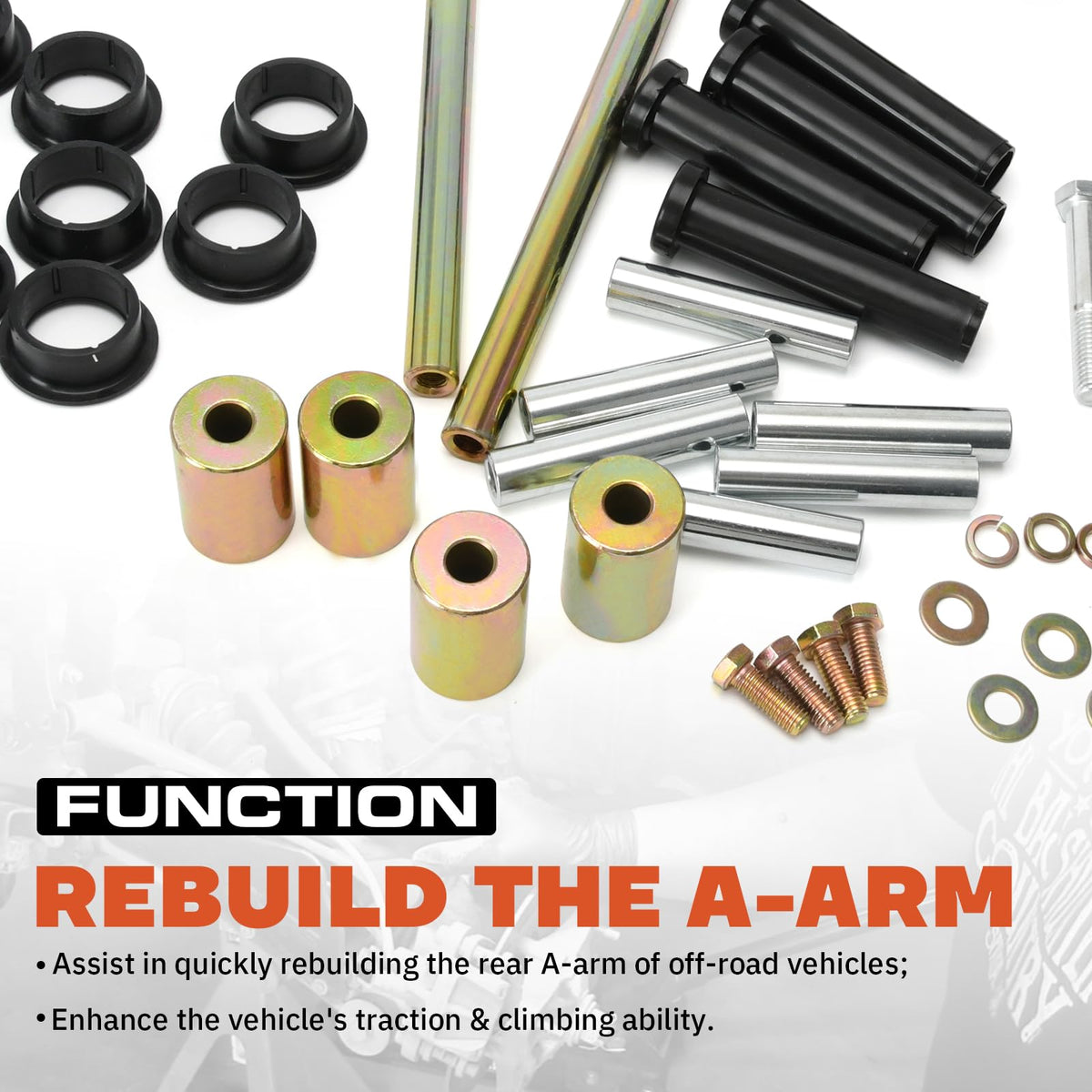 FQRANBO iron and aluminum parts textured view illustrating corrosion resistance and sturdy construction