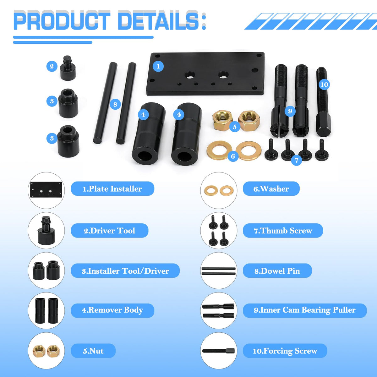 FQRANBO visible window in installer plate, enabling clear sightline to prevent case damage