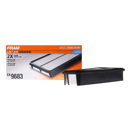 FRAM CA9683 front packaging showing product and fitment benefits