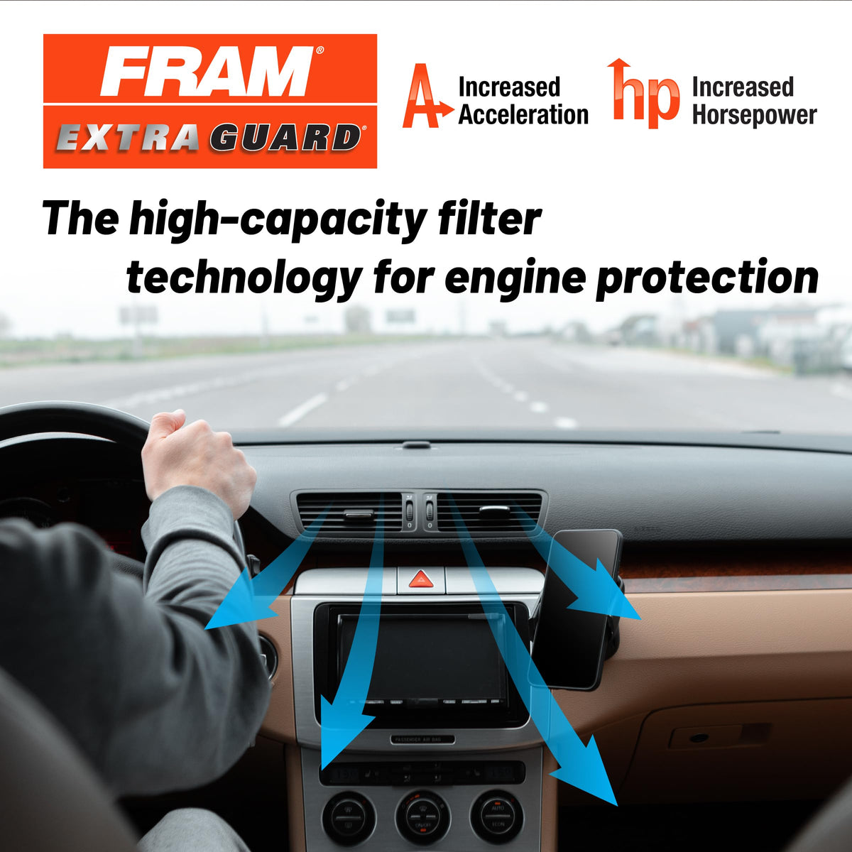 FRAM filter media close-up showing fine fibers for improved protection