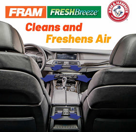 FRAM filter pleat and edge seal detail to show secure fit and durability