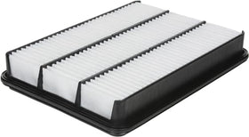 FRAM CA8918 filter media close-up illustrating fine fibers that trap dirt and protect engine