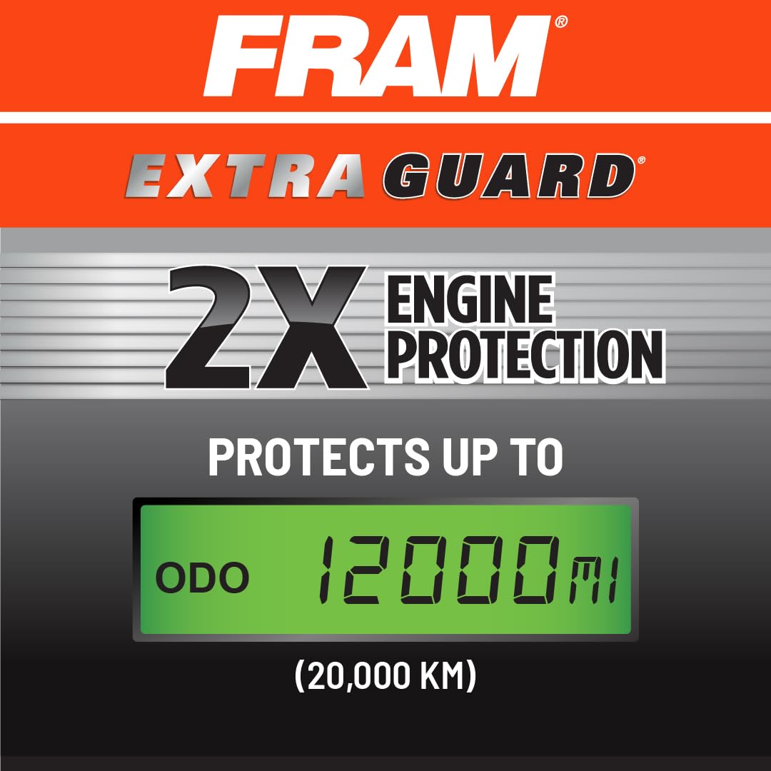 FRAM filter beside ruler showing size for quick compatibility check