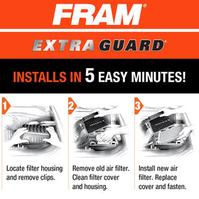 FRAM filter texture and gasket detail ensuring tight seal and dirt trapping