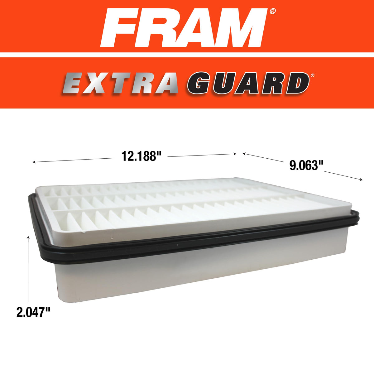 FRAM CA8918 installed under hood in airbox showing easy DIY replacement benefit