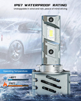 FRANXI H11B installed in fog housing showing plug-and-play fit