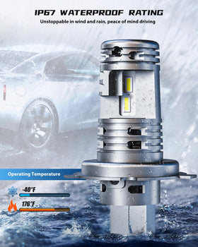 FRANXI bulb installed in headlight assembly demonstrating compatibility and easy fit