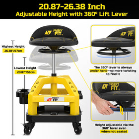 FreekyFit casters and steel frame for smooth mobility and durability