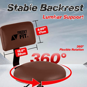 FreekyFit footrest and steel frame showing reinforced construction for heavy-duty use