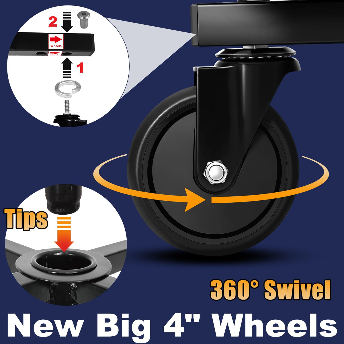 FreekyFit rear handle on stool making it easy to lift and reposition around the shop