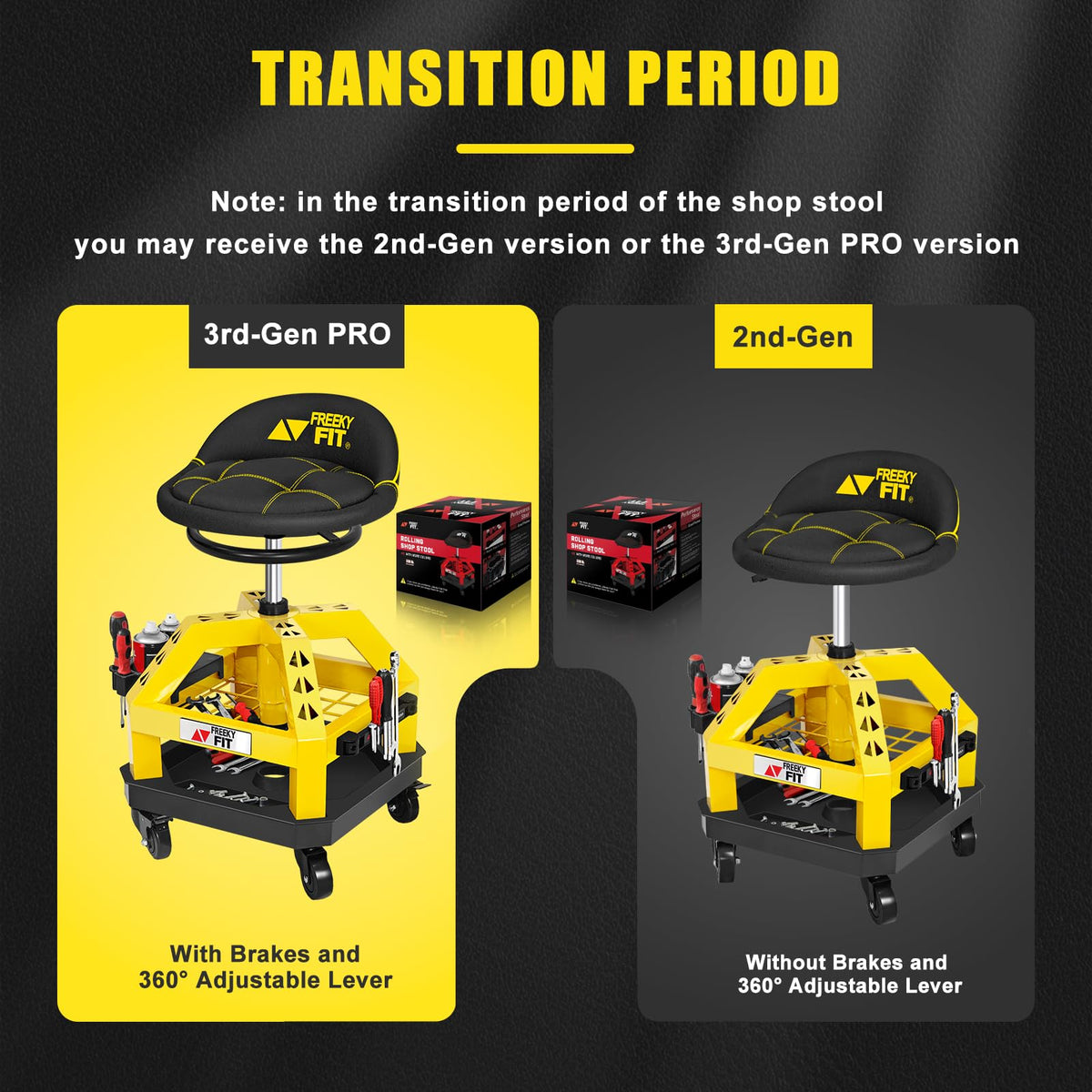 FreekyFit label showing 330 lb capacity for heavy-duty reliability