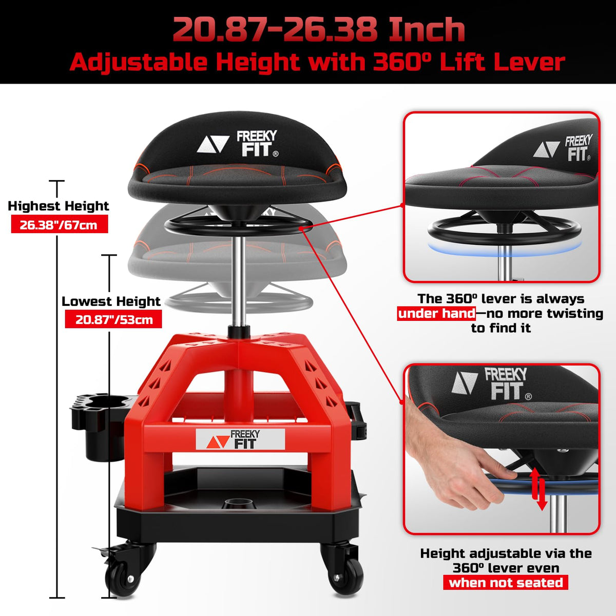 FreekyFit magnetic tool hold and side rack keeping metal tools secure and accessible
