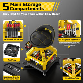 FreekyFit under-seat dual tool trays keeping parts organized and accessible