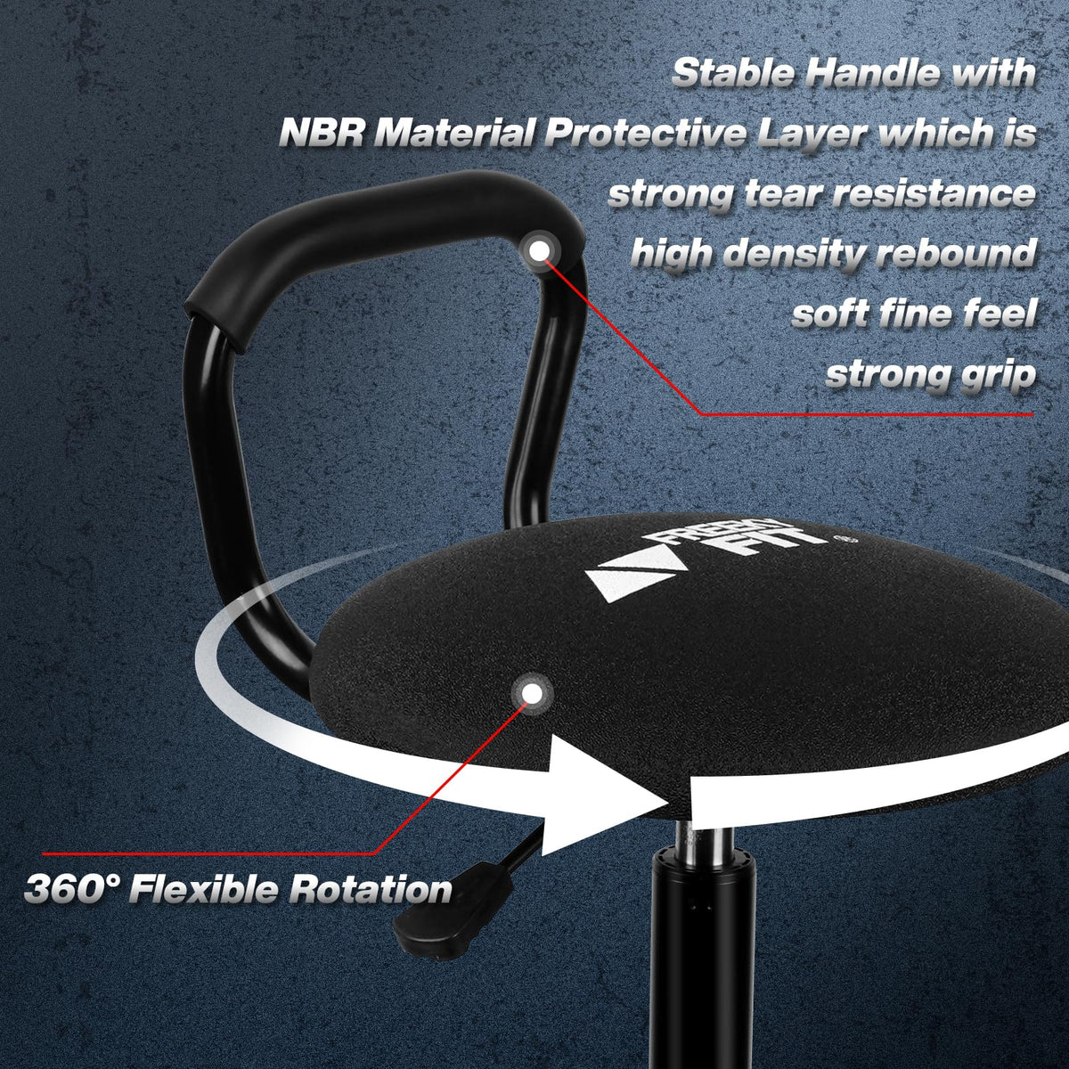 FreekyFit underside view of thick angle steel frame offering heavy-duty durability