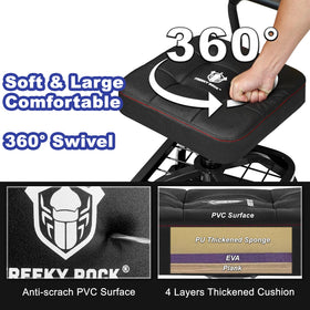 FREEKYROCK removable backrest handle detail offering soft grip and lumbar aid