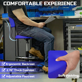 FREEKYROCK wide steel base and casters offering stable mobility benefit