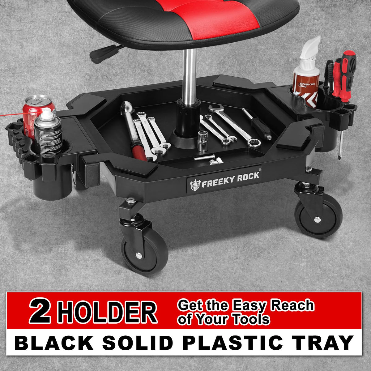 FREEKYROCK heavy duty caster wheels underframe providing smooth maneuverability