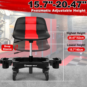 FREEKYROCK angled side profile highlighting backrest and sturdy frame support
