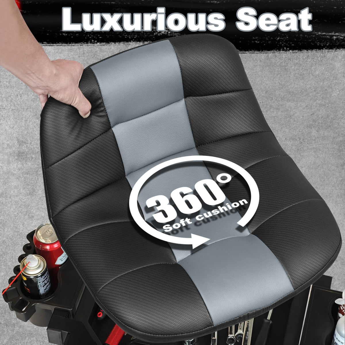 FREEKYROCK backrest detail illustrating low-profile support for leaning