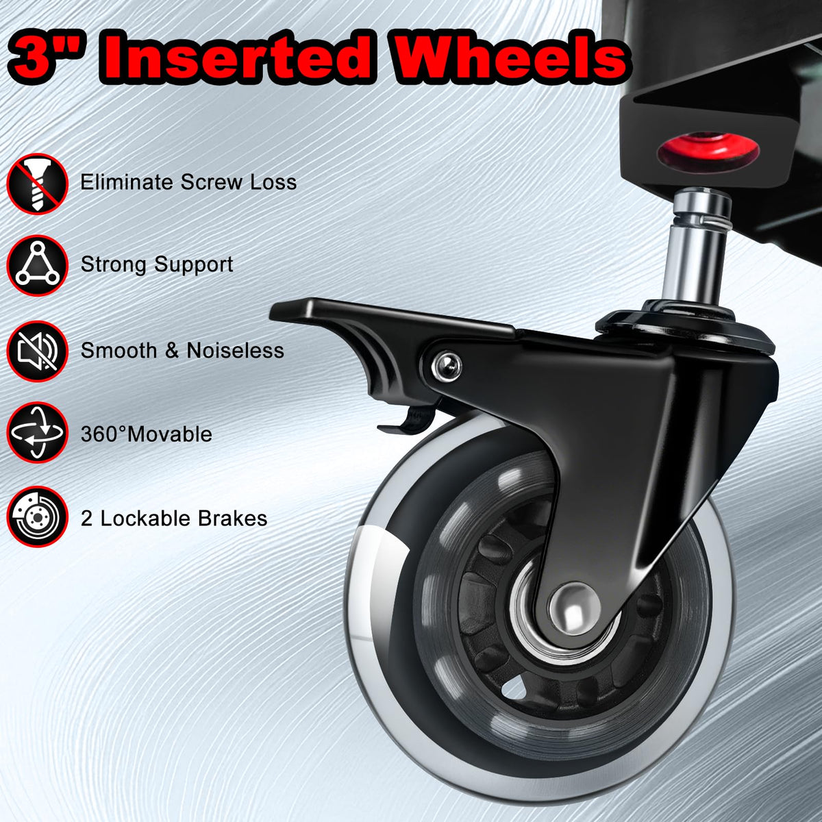 FREEKYROCK smooth casters on concrete floor for easy movement around shop