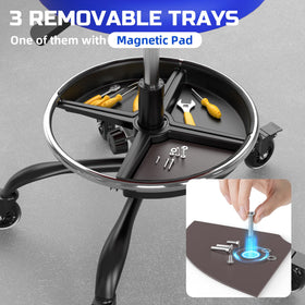 FREEKYROCK removable trays with magnetic liner for organized tool storage