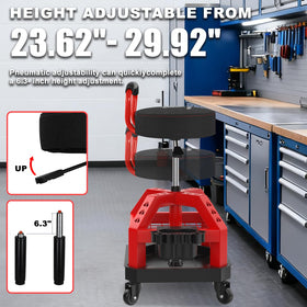 FREEKYROCK dual under-seat trays storing parts and tools for quick access
