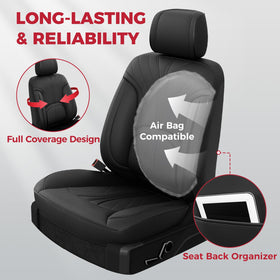 FREESOO back seat wide view demonstrating complete rear coverage and neat fit