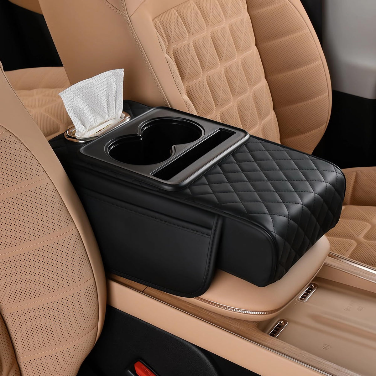 FREESOO front view showing full console cover and organized layout benefit