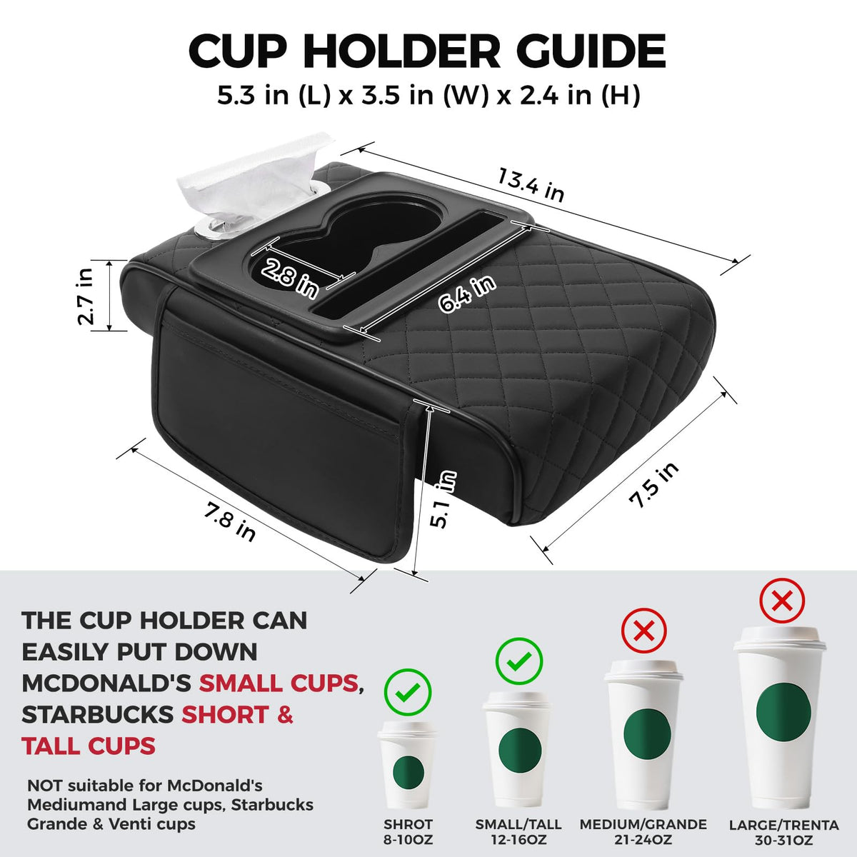FREESOO phone slot with smartphone for hands-free, organized storage