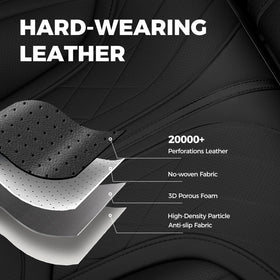 FREESOO seatbelt and airbag access preserving safety features and convenience