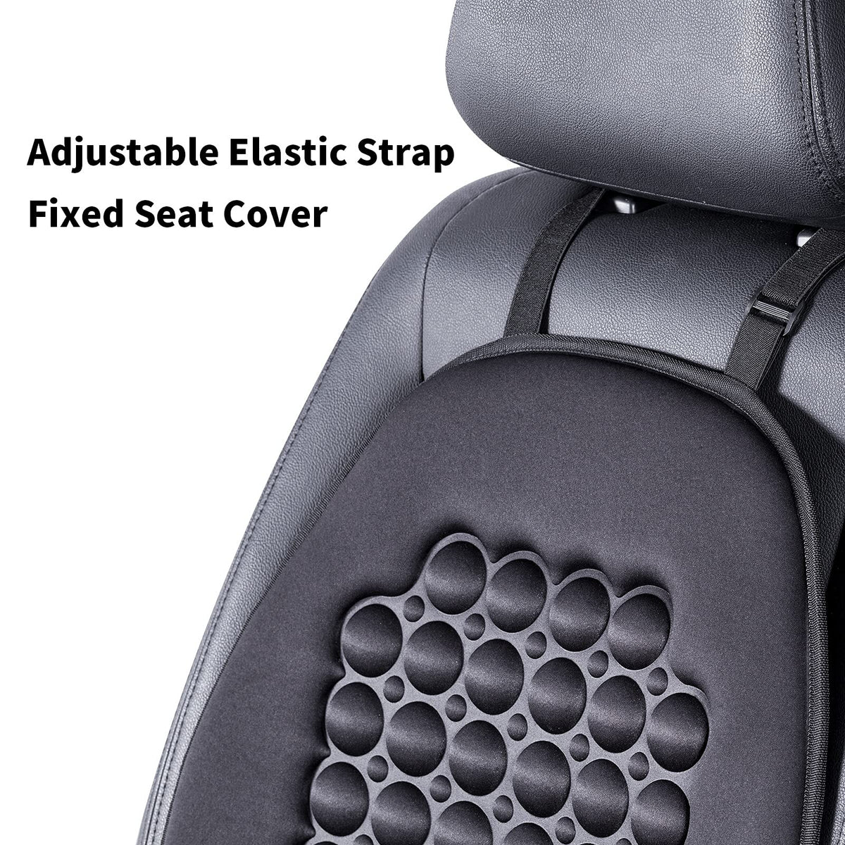 FREMONT AUTO rubber granule backing detail preventing slip and protecting seat