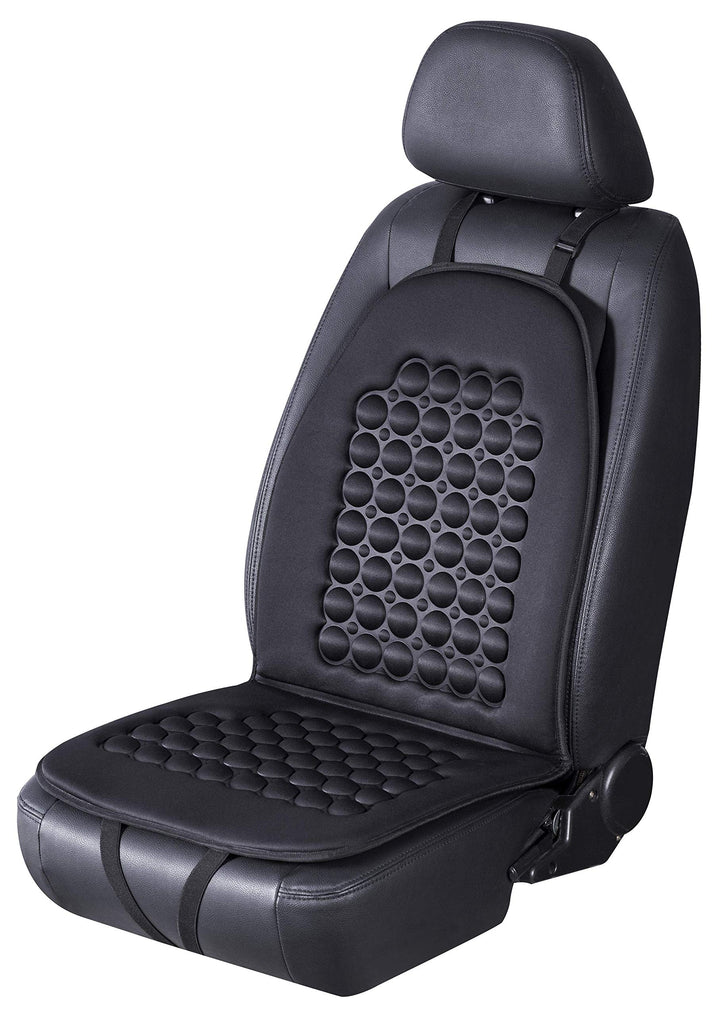 FREMONT AUTO front view seat cover showing fit and clean protection benefits