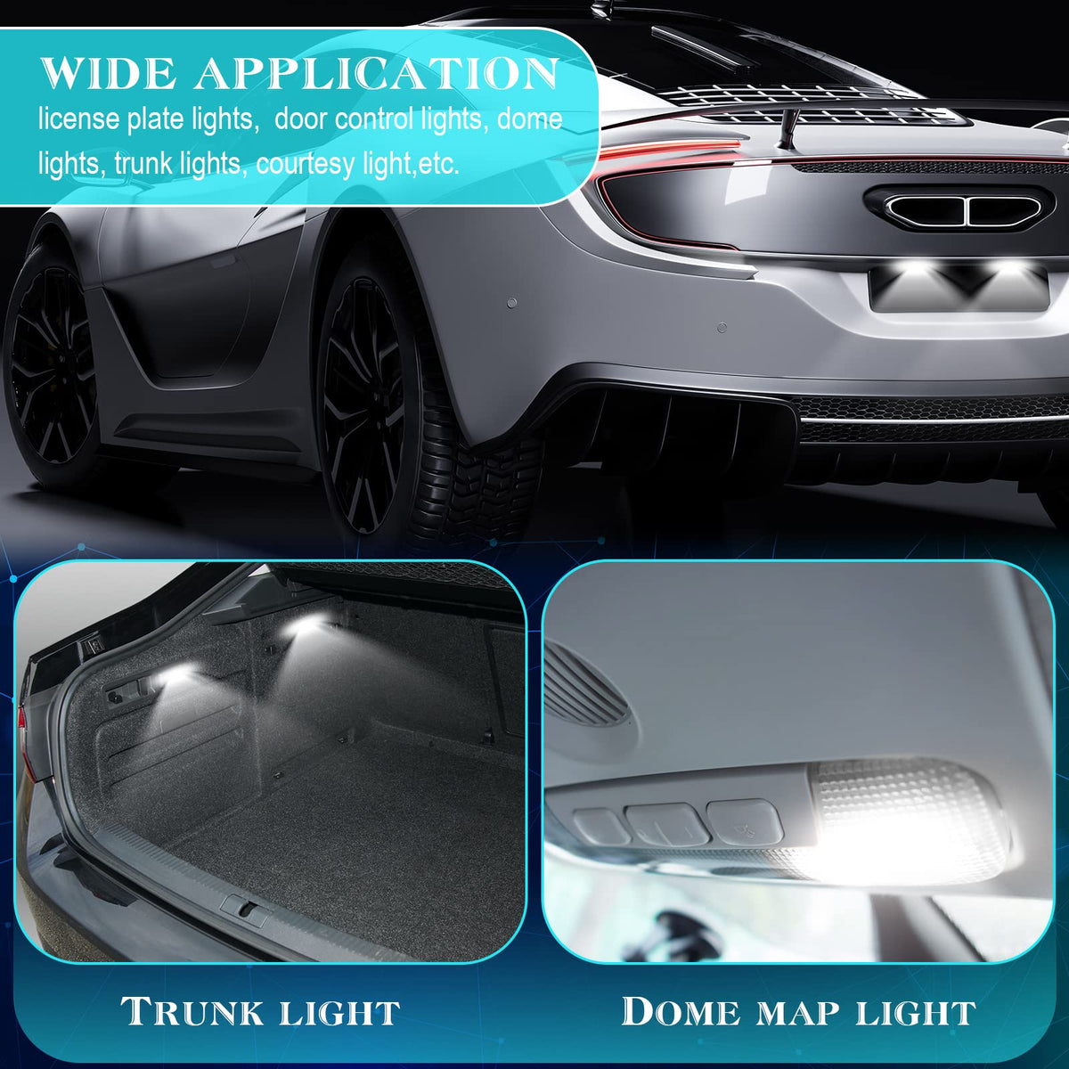 Frienda arranged bulbs showing all seven types for complete replacement benefit