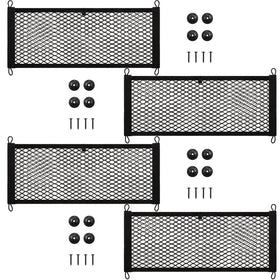 Frienda front view of 2-pack cargo nets showing compact storage benefit