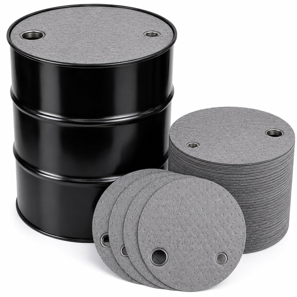Frienda front packaging showing 25 drum-top oil pads and quantity benefits