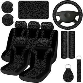 Frienda steering wheel and front seat cover showing cohesive protection and style