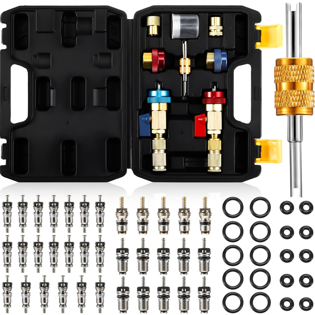 Frienda front packaging showing full 35-piece kit and organized storage box benefits