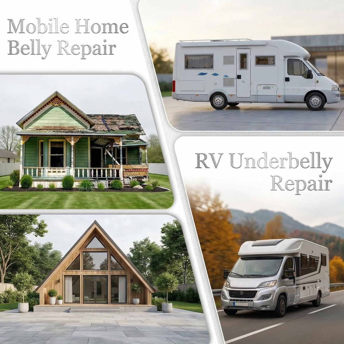 Frienda tape used on travel trailer at campsite, benefit: reliable roadside fix