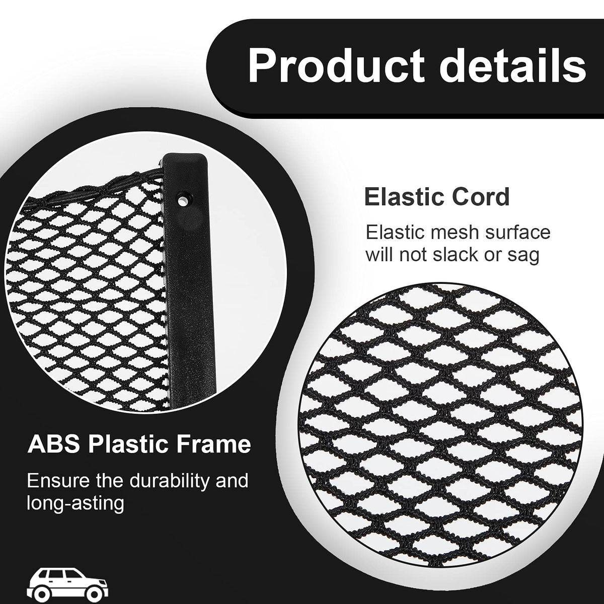 Frienda polyester nylon mesh texture detail demonstrating tear resistance and flexible storage