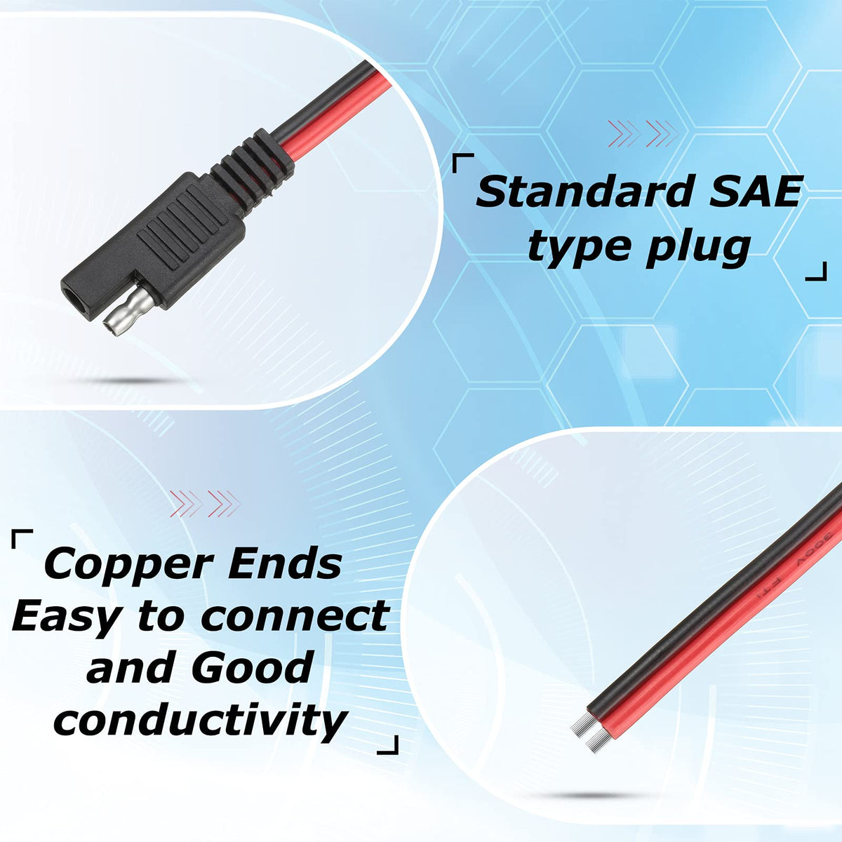 Frienda connector attached to solar panel cable showcasing outdoor compatibility