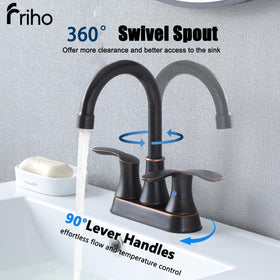 Friho close-up of oil rubbed bronze finish highlighting durable low-maintenance surface
